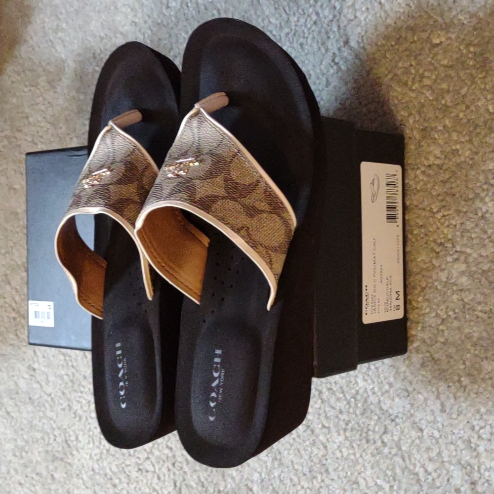 Women's Coach Sandals. Size 8. New In Box